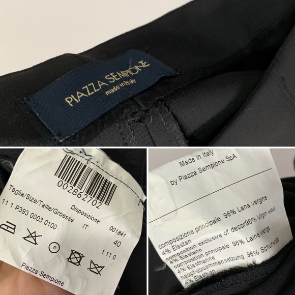 Piazza Sempione Bi-Stretch Wool Trousers - Picture 9 of 10